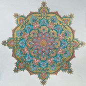 My project for course: Introduction to Islamic Art: Create Biomorphic Patterns. Painting, Pattern Design, Drawing, Watercolor Painting & Ink Illustration project by Ushna Ilyas - 05.31.2022