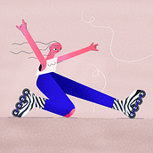 slide illustration. Traditional illustration project by Agnieszka Wagner - 06.02.2022