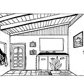Mi proyecto del curso: Perspectiva artística: espacios desde tu punto de vista Ein Projekt aus dem Bereich Traditionelle Illustration, Architektur, Zeichnung und Architektonische Illustration von Pamela Rosales - 01.06.2022