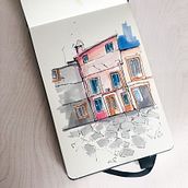 Mein Kursprojekt: Expressive Architekturskizzen mit Markern. Sketching, Drawing, Architectural Illustration, Sketchbook & Ink Illustration project by Franziska - 06.01.2022