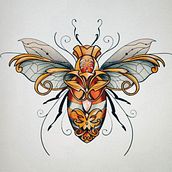 My project for course: Artistic Tattoo Design with Golden Effects in Procreate. Traditional illustration, Digital Illustration, and Tattoo Design project by Mirabela - 05.31.2022