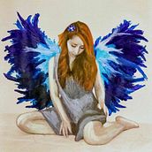 A veces sueño que vuelo. Painting, and Fine Arts project by Daniela Chirino Santis - 02.24.2019