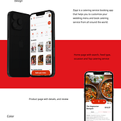 App Design to book a Catering service. App Design, Digital Design, and E-commerce project by veenika.singh - 05.24.2022