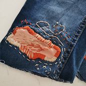 Meu projeto do curso: Bordado: conserto de roupas Ein Projekt aus dem Bereich Stickerei, Nähen, DIY, Upc, cling und Textildesign von Sara Cabana - 03.06.2022
