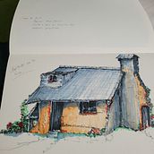 Mon projet du cours : Esquisses d'architecture expressives aux feutres de couleur. Sketching, Drawing, Architectural Illustration, Sketchbook & Ink Illustration project by Sophie GERARD - 06.03.2022