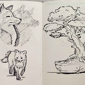 My project for course: Daily Sketching for Creative Inspiration. Un progetto di Illustrazione tradizionale, Bozzetti, Creatività, Disegno e Sketchbook di Lucie Lencová - 03.06.2022