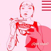 Soup. Traditional illustration, Fine Arts, Stop Motion, Animation, Graphic Design, Comic, Drawing, Creativit, Digital Illustration, and Artistic Drawing project by Victoria Piemonte - 06.03.2022