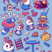 Mi proyecto del curso: Ilustración de una historia con estilo kawaii. Een project van Traditionele illustratie, Ontwerp van personages, Digitale illustratie y Manga van Nicole Luco - 03.06.2022