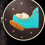 Mi proyecto del curso: Introducción al bordado de oro. Traditional illustration, and Embroider project by Angélica Rodríguez - 06.04.2022