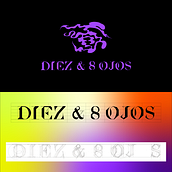 Proyecto de Personalización de tipografías para diseño de logotipos "10 & 8 Ojos". Een project van  Br, ing en identiteit, Grafisch ontwerp, T, pografie, Logo-ontwerp, T y pografisch ontwerp van Carlos Uriel Cárdenas Villar - 25.05.2022