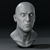 Mi proyecto del curso: Retrato 3D realista con ZBrush y KeyShot. 3D, 3D Modeling, and 3D Character Design project by Efraín Cardona - 06.01.2022