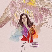 Mi proyecto del curso: Retrato ilustrado con Procreate. Un progetto di Illustrazione tradizionale, Illustrazione vettoriale, Illustrazione digitale e Disegno di ritratti di uriel ordoñez abarca - 05.06.2022