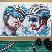 My project for course: Experimental Portraiture with Ink, Tea and Alcohol. Fine Arts, Painting, Drawing & Ink Illustration project by julie_macbean - 06.05.2022