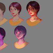 Mi proyecto del curso: Iluminación y color para retratos digitales en Photoshop . Traditional illustration, Digital Illustration, and Digital Painting project by adry jose berna chiquillo - 06.05.2022