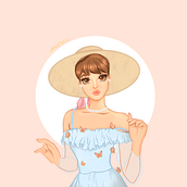 Meu projeto do curso: Retrato de personagens femininas com Procreate. Traditional illustration, Digital Illustration, and Digital Drawing project by Amanda Guedes - 06.03.2022