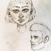 Mi proyecto del curso: Sketchbook de retrato: explora el rostro humano. Un progetto di Bozzetti, Disegno, Disegno di ritratti, Disegno artistico e Sketchbook di maidemarco - 06.06.2022