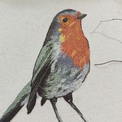 Meu projeto do curso: Pintar com linha: técnicas de ilustração têxtil. Traditional illustration, Embroider, and Textile Design project by Elisa Seerig - 06.02.2022