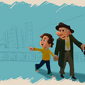 Caminando. Concept Art, Traditional illustration, Animation, Character Design, and Drawing project by Sergio Triana - 06.06.2022