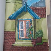 Mi proyecto del curso: Dibujo arquitectónico expresivo con marcadores de colores. Sketching, Drawing, Architectural Illustration, Sketchbook & Ink Illustration project by Diego R. Ortiz Martínez - 07.11.2022