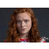 Retrato Digital de Max Mayfield. Traditional illustration, Digital Illustration, Portrait Photograph, and Oil Painting project by Juan Morales - 06.06.2022