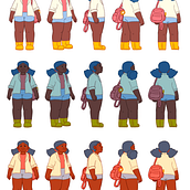Meu projeto do curso: Design de personagens para animação com Photoshop. Animation, Character Design, and Character Animation project by anaelmacedo - 09.20.2023