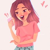 My project for course: Female Cartoon Character Design with Procreate. Traditional illustration, Digital Illustration, and Digital Drawing project by Dilini Ranawaka - 06.07.2022