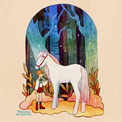 Mi proyecto del curso: Acuarela en negativo para ilustración infantil . Ilustrație tradițională, Pictura, Desen în creion, Pictură în acuarelă, Ilustrație pentru copii și Narrativ de Lluvia Martinez - 06.05.2022