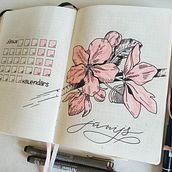 My project for course: Introduction to Illustrated Bullet Journaling . % Oksana Potapova tarafından hazırlanan Geleneksel illüstras, on, Sanat ve El Sanatları, Harfler, Çizim, Botanik İllüstras, on, Kendin Yap, Ve El Yazısı projesi - 06.05.2022