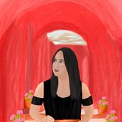 Mi proyecto del curso: Retratos pictóricos con técnicas digitales. Un progetto di Illustrazione digitale, Disegno di ritratti e Pittura digitale di Gabriela Lucy Quiroga Rodriguez - 08.06.2022