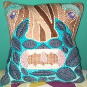 Mi proyecto del curso: Bordado XL con aguja mágica. Un progetto di Ricamo, Interior Design, Punch needle e Textile Design di Lorena Zambrano Casas - 08.06.2022