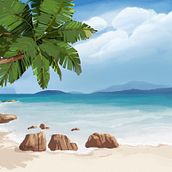 Una buena isla desierta. Un progetto di Illustrazione tradizionale di ladyloreena - 08.06.2022