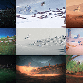 Different visualizations of the same environment / scene.. 3D project by Marin Brouwers - 03.03.2022