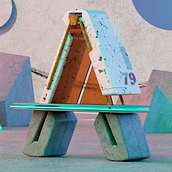 Mi proyecto del curso: Diseño 3D de letras originales con Blender. Design, Traditional illustration, 3D, Br, ing, Identit, Accessor, Design, Art Direction, Graphic Design, Industrial Design, Game Design & Interactive Design project by Albert Zaera - 06.08.2022