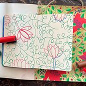 My project for course: Botanical Patterns in a Sketchbook: Conquer the Blank Page. Traditional illustration, Pattern Design, Botanical Illustration, and Sketchbook project by maubilla - 06.08.2022