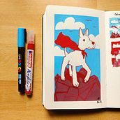 My project for course: Illustrated Sketchbooking in Full Color. Un projet de Illustration traditionnelle, Créativité, Dessin , et Carnet de croquis de perlendrache - 08.06.2022