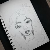 Meu projeto do curso: Caderno de retratos: explore o rosto humano. Sketching, Drawing, Portrait Drawing, Artistic Drawing, and Sketchbook project by Giovanna Fenerich da Silva - 06.07.2022