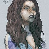 My project for course: Illustrated Portraits with Procreate. Traditional illustration, Vector Illustration, Digital Illustration, and Portrait Drawing project by Itziar Rodriguez Aroca - 06.09.2022