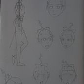 Mi proyecto del curso: El arte del manga: dibuja personajes únicos. Character Design, Pencil Drawing, Drawing, Ink Illustration, and Manga project by camilo Parraguirre - 06.09.2022