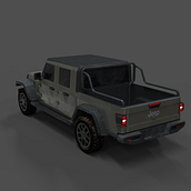 Jeep Gladiator 2020 for the course: Introduction to 3D Vehicle Modeling. 3D, and 3D Modeling project by Iaroslove Solovev - 06.05.2022