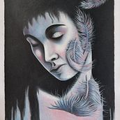 Il mio progetto del corso: Ritratto creativo in chiaroscuro con matita. Traditional illustration, Pencil Drawing, Portrait Drawing, Artistic Drawing, and Colored Pencil Drawing project by lucillarasetta - 06.09.2022