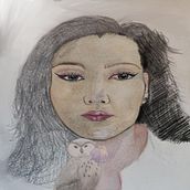 Il mio progetto del corso: Ritratto illustrato ad acquerello . Ilustrație tradițională, Arte plastice, Pictura, Desen, Pictură în acuarelă, Desen de portret și Desen artistic de Alessia Amoroso - 06.09.2022