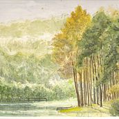 My project for course: Natural Landscapes in Watercolor. Un progetto di Belle arti, Pittura e Pittura ad acquerello di ola_lapczak - 08.06.2022