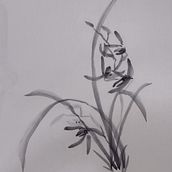 Mi proyecto de curso: Introducción a la pintura sumi-e. Painting project by Guadalupe Barrera Escorcia - 06.10.2022