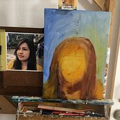 Mi proyecto del curso: Retratos contemporáneos al óleo. Traditional illustration, Fine Arts, Painting, and Oil Painting project by roberto_londonou - 06.10.2022