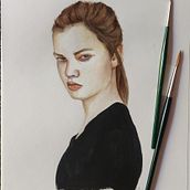 My project for course: Watercolor Portrait from a Photo. Un projet de Illustration traditionnelle, Aquarelle , et Dessin de portrait de annadepari - 10.06.2022