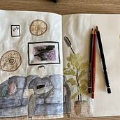 My project for course: Exploratory Sketchbook: Find Your Drawing Style. Traditional illustration, Sketching, Creativit, Drawing, Watercolor Painting, Sketchbook, and Gouache Painting project by Semra M. - 06.10.2022
