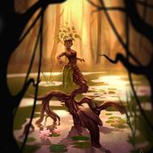 Tree spirit Ein Projekt aus dem Bereich Traditionelle Illustration, Kreativität, Digitale Illustration, Digitale Zeichnung, Digitale Malerei, Concept Art und Design von Figuren von ewelina_oleszek - 11.06.2022