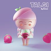 Mi proyecto del curso: Creación de personajes kawaii en 3D con Blender . Projekt z dziedziny Trad, c, jna ilustracja, Projektowanie postaci, Ilustracja c, frowa,  Modelowanie 3D i Manga użytkownika Metzli - 10.06.2022