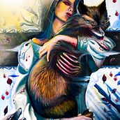 Mi proyecto del curso: Introducción a la pintura surrealista al óleo "Dulce Pecado". Un progetto di Belle arti, Pittura e Pittura ad olio di AFTERail Store - 11.06.2022
