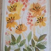 My project for course: Artistic Floral Watercolor: Connect with Nature. Traditional illustration, Painting, Watercolor Painting, and Botanical Illustration project by Amelia Amin - 06.09.2022